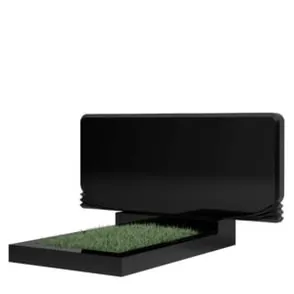 Фигурный памятник на могилу из габбро-диабаза модель 6